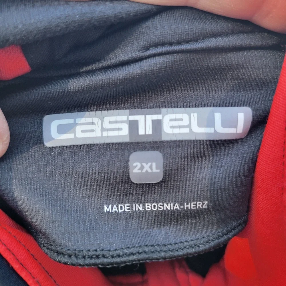 Castelli Gore-Tex Infinium Nano Mid Wind Cycling Zip Jacket 2XL Black RossaCorsa